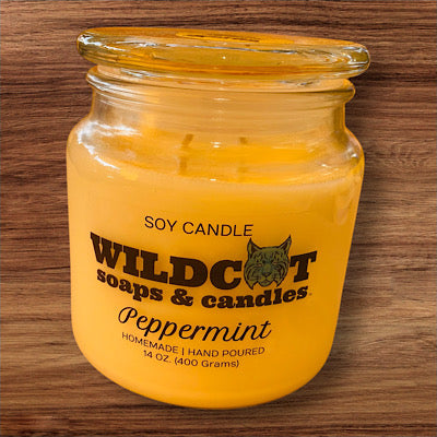 Peppermint Scented Candles – Wildcat Soaps & Candles