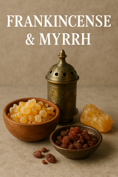 Velas perfumadas de incienso y mirra