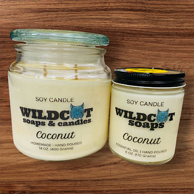 Velas con aroma a coco