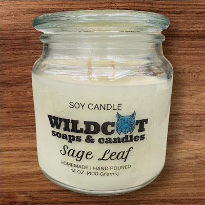 Velas perfumadas de hoja de salvia