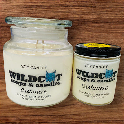 Velas perfumadas de cachemira y tabaco