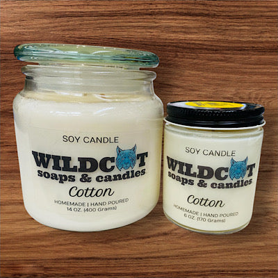 Velas perfumadas de algodón