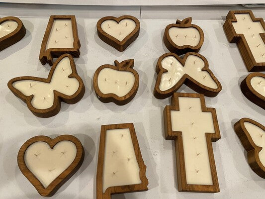 Tazones para masa - Llenos de velas