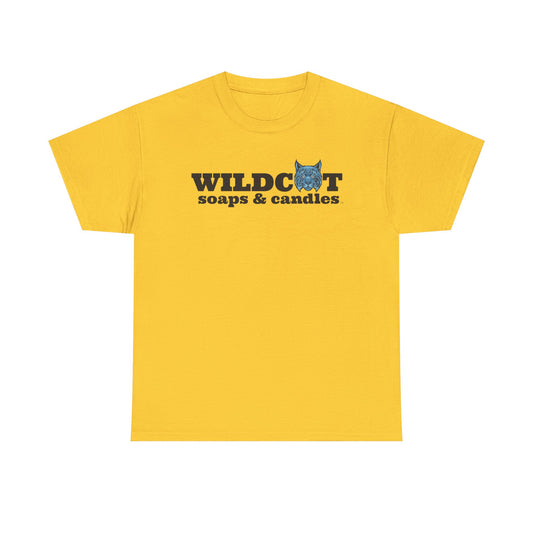 Wildcat Soaps & Candles Unisex Heavy Cotton Tee - Bright Yellow Graphic Tee for Relaxed Casual Style
