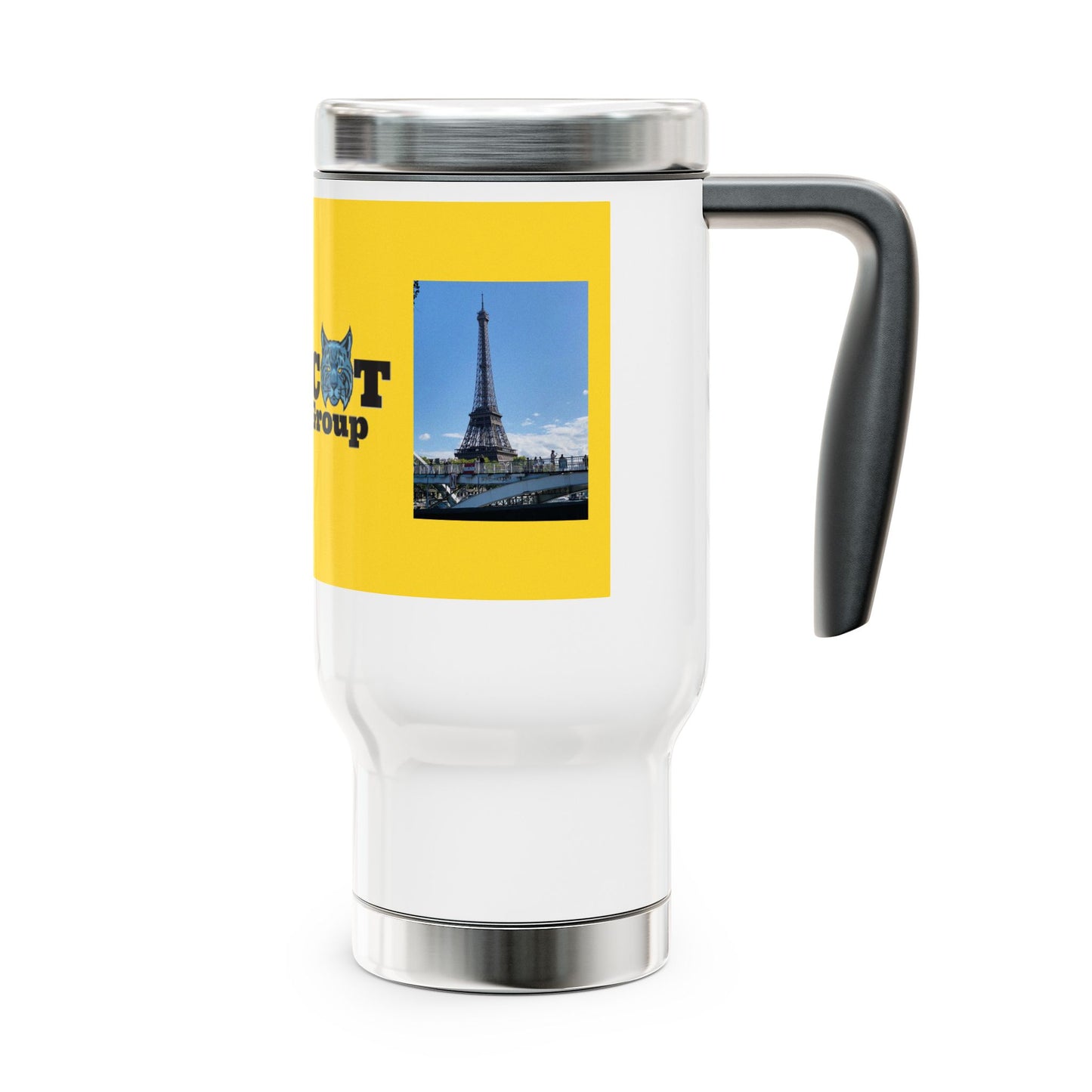 Wildcat Travel Group Stainless Steel Travel Mug with Handle, 14oz