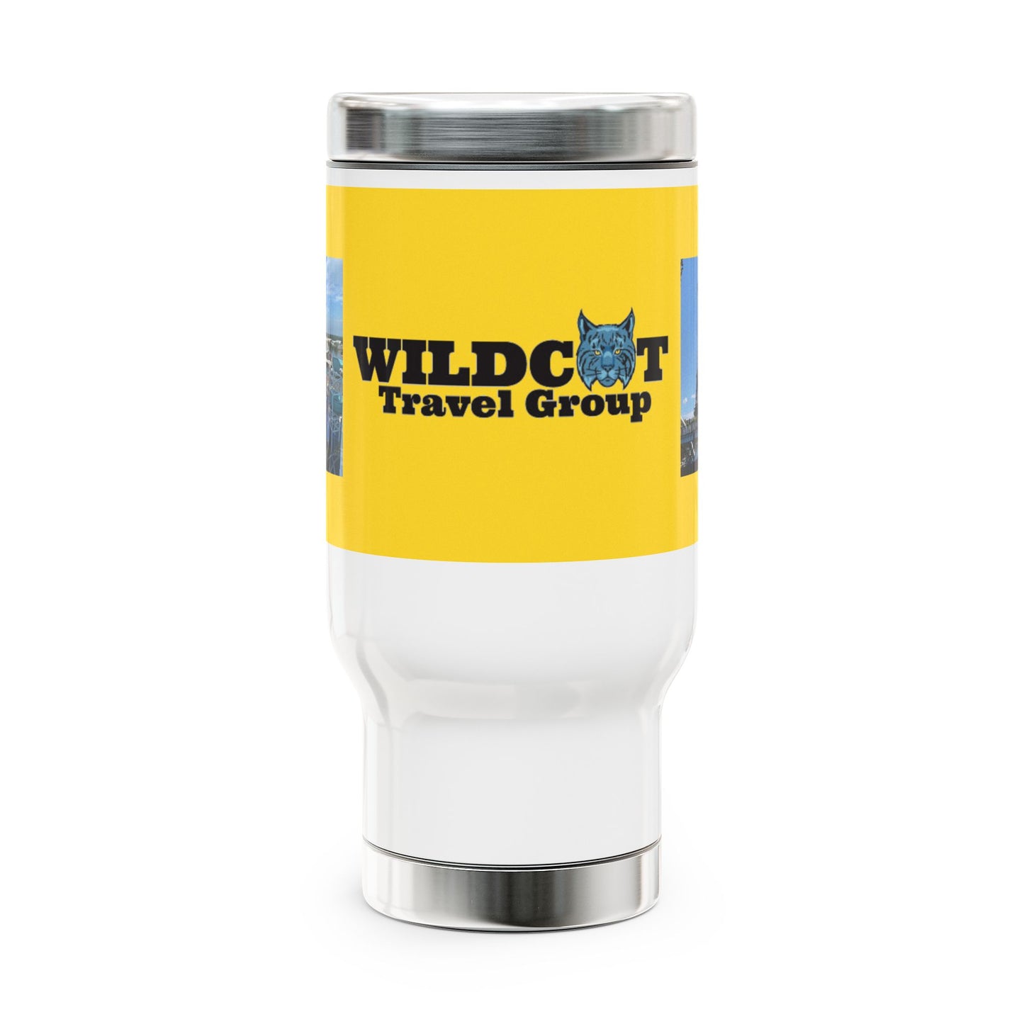 Wildcat Travel Group Stainless Steel Travel Mug with Handle, 14oz