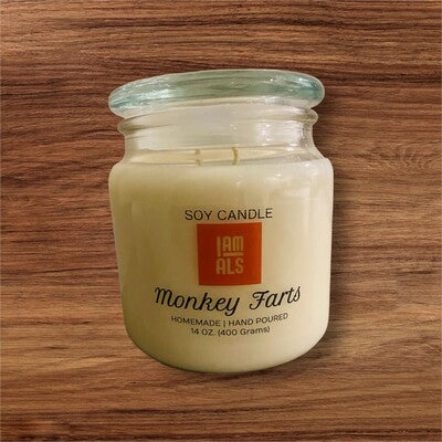 I AM ALS - Monkey Farts Scented Candles