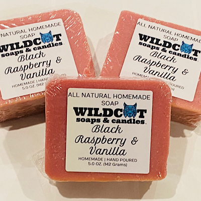 Black Raspberry & Vanilla Scented Soap