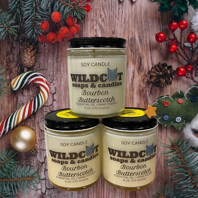 Bourbon Butterscotch Scented Candles