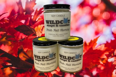 Fresh Fall Morning Scented Candles – Wildcat Soaps & Candles