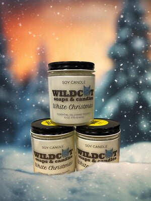 White Christmas Scented Candles