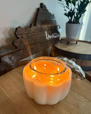 63-Ounce Glass Pumpkin Candle