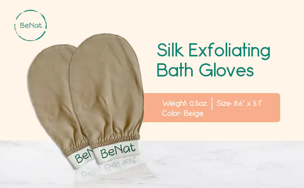 Silk Exfoliating Bath Gloves