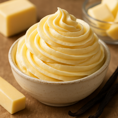 Velas perfumadas en crema de mantequilla