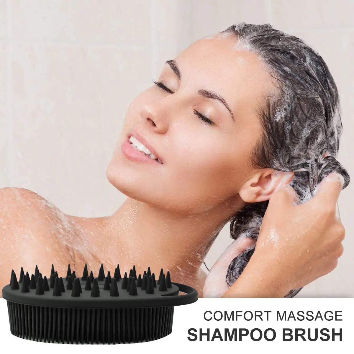 Body Scrubber and Hair Shampoo Brush