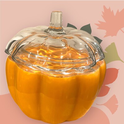 63-Ounce Glass Pumpkin Candle