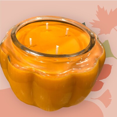 63-Ounce Glass Pumpkin Candle