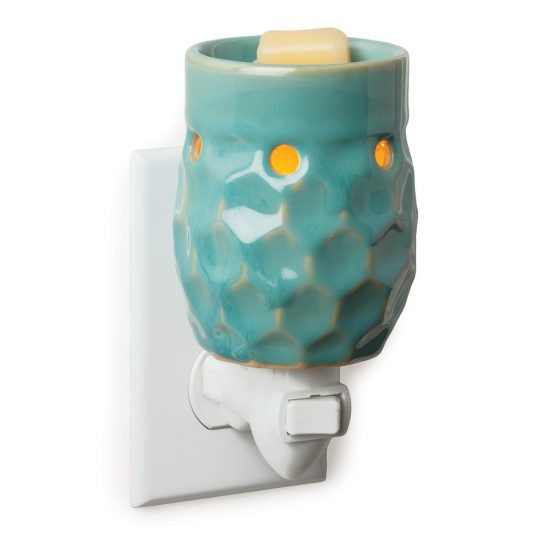 Candle Warmers Turquoise Honeycomb Pluggable Fragrance Warmer
